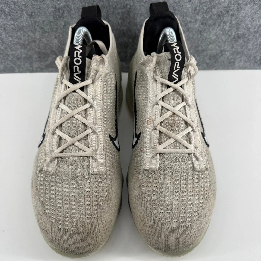 Nike Air VaporMax 2021 FK Running Shoes Mens 8 Oatmeal DH4084-100 Flyknit